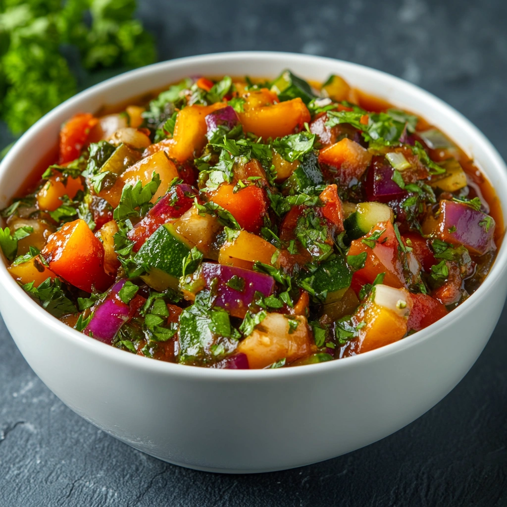 Свіжий салат з овочами та зеленню